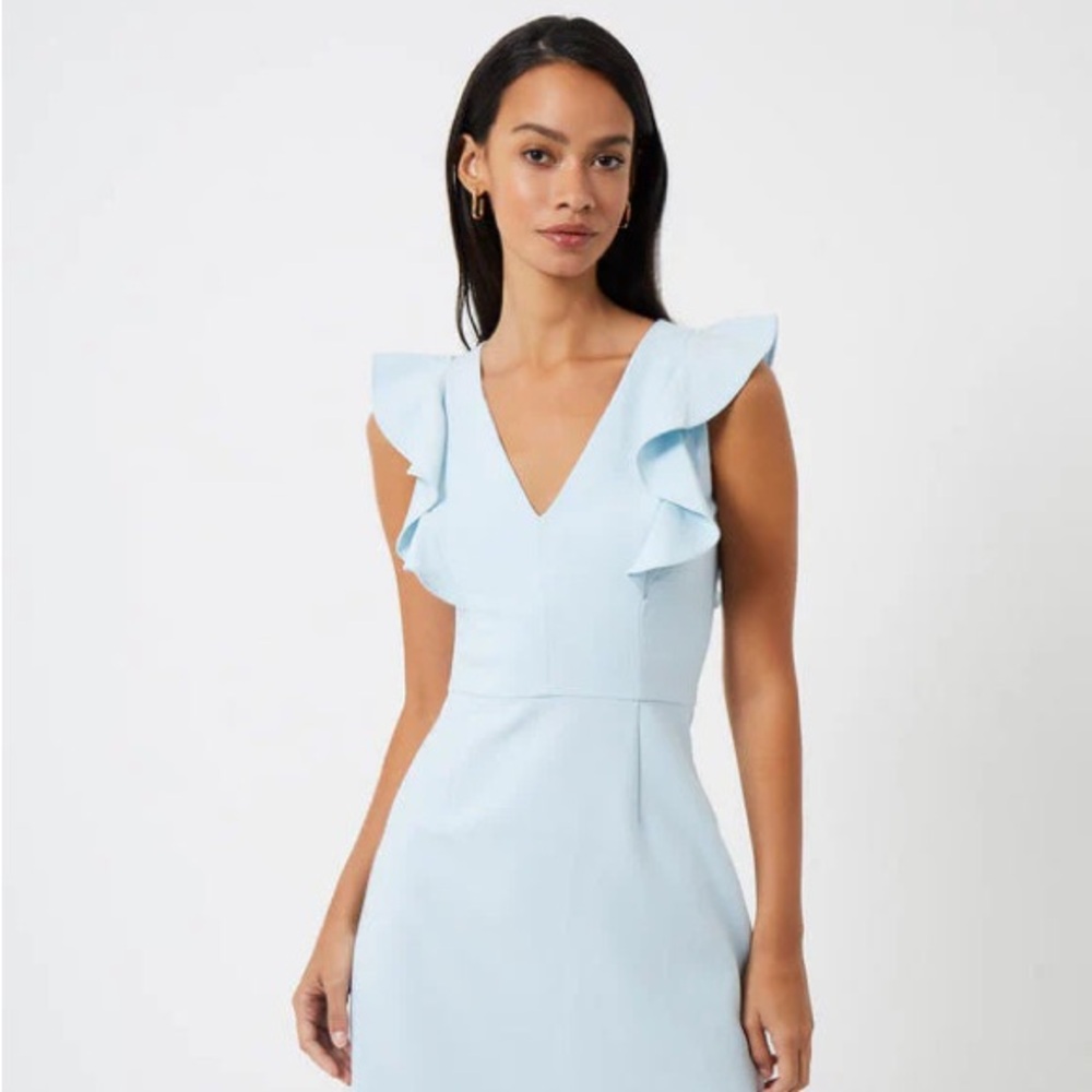 French Connection Cameron Dress- light blue